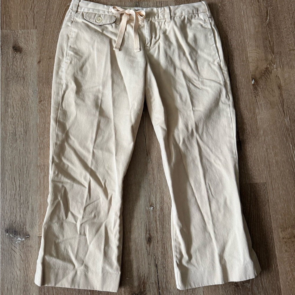 Joie Y2K 90’s Vintage Khaki Tan Capri Pants Size 24